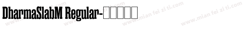 DharmaSlabM Regular字体转换